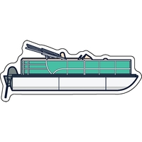 1/4" thick acrylic magnet with boat stock shape and full color... from ASI...