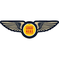 Flying wings shaped acrylic keychain with 1" split ring and customization.......