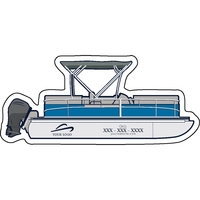 1/4" thick acrylic magnet with boat sock shape and full color... from ASI...