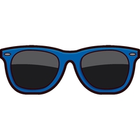 1/4" thick acrylic magnets with eyeglass/sunglasses stock shape and full...