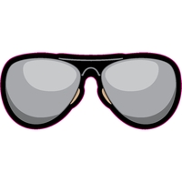 1/4" thick acrylic magnets with eyeglass/sunglasses stock shape and full...