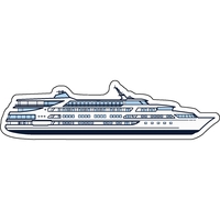 1/4" thick acrylic magnet with cruise ship stock shape and full... from ASI...