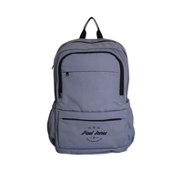 Backpack made with recycled materials with padded laptop compartment, side...