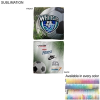12" x 12" sponsorship rally towel with sublimation decoration... from ASI...