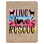 Custom Sublimated Burlap Passport Holder