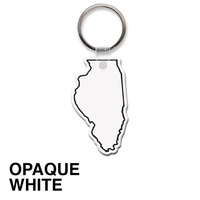 Key tag - Illinois - spot color. Flexible; 17 colors; spot... from ASI 80210...
