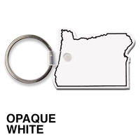 Key tag - Oregon. Flexible; 17 colors; spot color screen print.... from ASI...