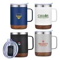 Vancouver 12 oz Stainless Steel Cork Mug... from ASI 31517 Admart Products
