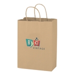 KRAFT TWISTED PAPER HANDLE SHOPPER - DIGITAL SPLASH