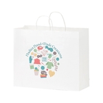 White Kraft Twisted Paper Handle Shopper - DIGITAL
