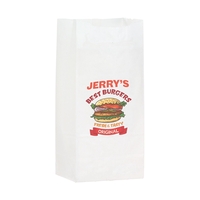 White Kraft classic style grocery bag with full color imprint.... from ASI...
