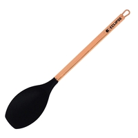 A stainless steel spoon with a copper finish for cooking. The... from ASI...
