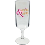 8 oz. Clear Plastic Tapered Wine Glass