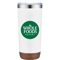 22 Oz Vacuum Sealed Travel Tumbler with Powdered Finish and Natural... from...