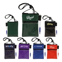 Badge holder with zipper top opening.... from ASI 31517 Admart Products /...