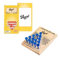 Wooden Triangle Jump Peg Game