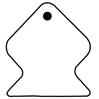 Key Tag - Soft Vinyl - Spot Color. Credit union shaped.... from ASI 80210...