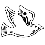 Key Tag - Soft Vinyl - Spot Color - Dove