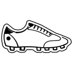 Key Tag - Soft Vinyl - Spot Color - Soccer Shoe
