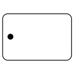 Key Tag - Soft Vinyl - Spot Color - Rectangle