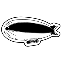 Key Tag - Soft Vinyl - Spot Color. Blimp shaped.... from ASI 80210 Quikey Mfg...