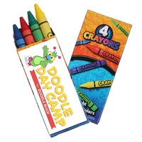 Pack of crayons includes 4 assorted colored crayons blue, red, green,... from...