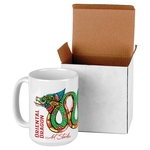 15 oz. White Ceramic Mug with White Box