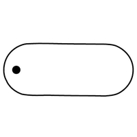 Key Tag - Soft Vinyl - Spot Color. Oval shaped.... from ASI 80210 Quikey Mfg...