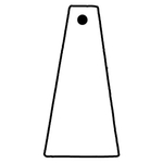 Key Tag - Soft Vinyl - Spot Color - Trapezoid