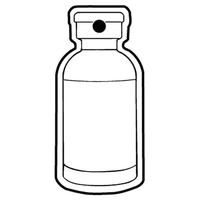 Key Tag - Soft Vinyl - Spot Color. Bottle shaped.... from ASI 80210 Quikey...