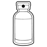 Key Tag - Soft Vinyl - Spot Color - Bottle