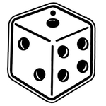 Key Tag - Soft Vinyl - Spot Color - Dice