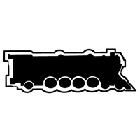Magnets - Stock Shape Collection - Full Color. Train engine shaped.... from...