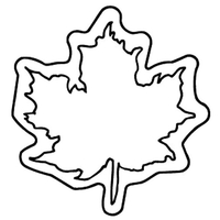 Magnets - Stock Shape Collection - Full Color. Leaf shaped.... from ASI 80210...