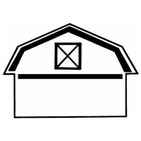 Magnets - Stock Shape Collection - Full Color. Barn shaped.... from ASI 80210...