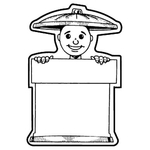 Magnets - Stock Shape Collection- Full Color - Trash Can Guy