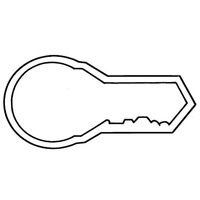 Magnets - Stock Shape Collection - Full Color. Key shaped.... from ASI 80210...