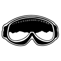 Magnets - Stock Shape Collection - Full Color. Ski goggles shaped.... from...