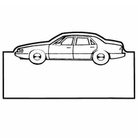 Magnets - Stock Shape Collection - Full Color. Car on box... from ASI 80210...