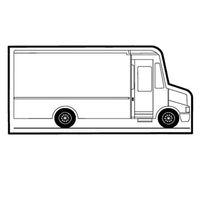 Magnets - Stock Shape Collection - Full Color. Step van shaped.... from ASI...