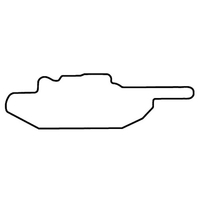 Magnets - Stock Shape Collection - Full Color. Tank shaped.... from ASI 80210...