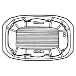 Magnets - Stock Shape Collection - Full Color - Life Raft