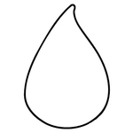 Magnets - Stock Shape Collection - Full Color - Water Drop