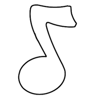 Magnets - Stock Shape Collection - Full Color. Music note shaped.... from ASI...