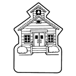 Magnets - Stock Shape Collection - Full Color - School House