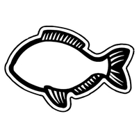Magnets - Stock Shape Collection - Full Color. Fish shaped.... from ASI 80210...