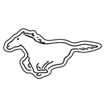 Magnets - Stock Shape Collection - Full Color- Mustang Horse