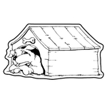 Magnets - Stock Shape Collection - Full Color - Dog House