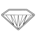 Magnets - Stock Shape Collection- Full Color - Large Diamond