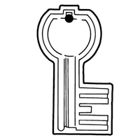 Key Tags - Soft Vinyl - Spot Color Screen Print -... from ASI 80210 Quikey...